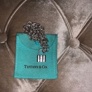 Tiffany SS 1837 16” PadLock Pendant and Necklace